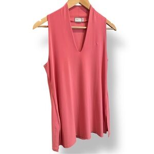 Sympli Orange Pink Sleeveless Tank Top